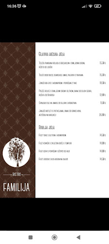 Bistro Familija - Gastronomija i ugostiteljstvo