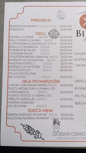 Bijela kuća - Gastronomija i ugostiteljstvo