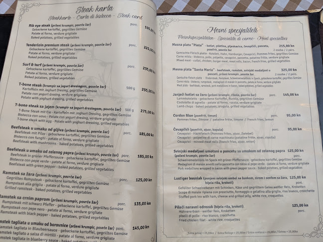 Restaurant Santa Maria - Gastronomija i ugostiteljstvo