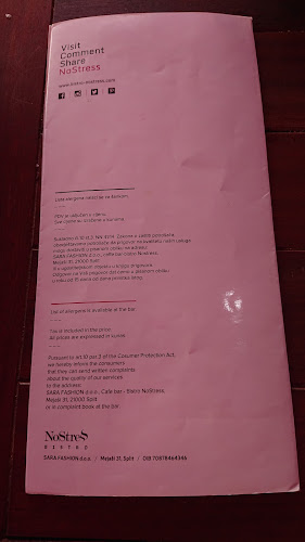 NoStress bistro - Gastronomija i ugostiteljstvo