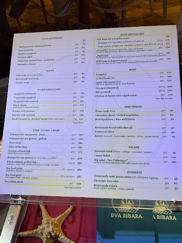 Opinii despre Dva ribara în Hvar - Gastronomija i ugostiteljstvo