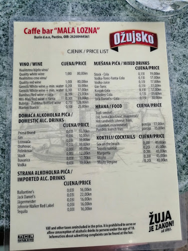 Beach Bar Mala Lozna