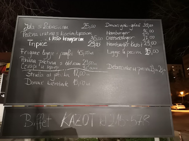 Buffet Kažot - Gastronomija i ugostiteljstvo