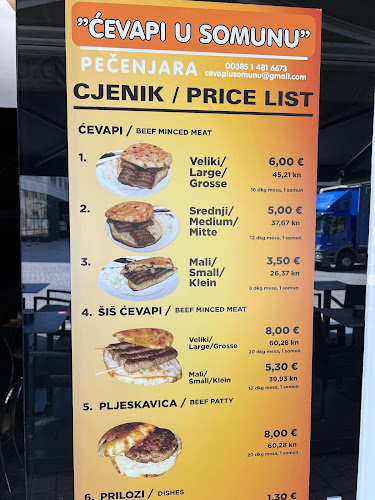 Opinii despre Pečenjara "Ćevapi u somunu" vl. Edin Vaiti în Zagreb - Gastronomija i ugostiteljstvo