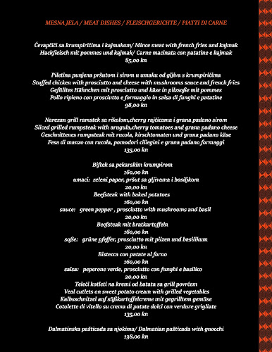 Konoba Šjor - Gastronomija i ugostiteljstvo