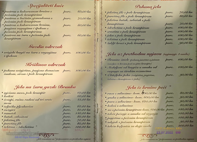 Comentarii opinii despre Izletište Kršlinov mlin