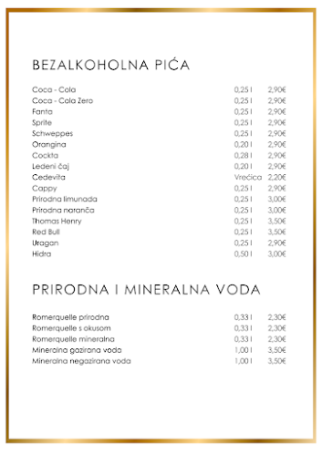 Restoran Nobel - Gastronomija i ugostiteljstvo