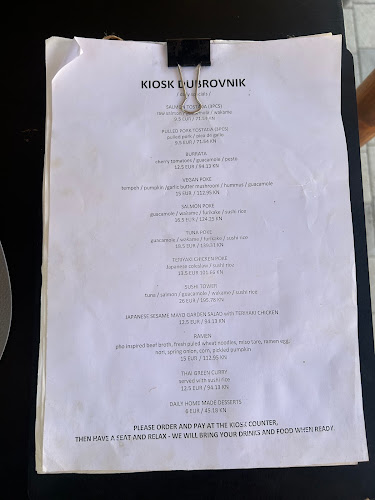KIOSK DUBROVNIK - Gastronomija i ugostiteljstvo