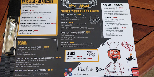 Opinii despre Maha Bar în Korčula - Gastronomija i ugostiteljstvo