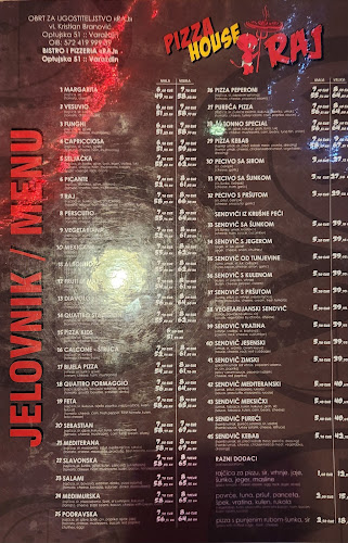 Pizza House Raj - Gastronomija i ugostiteljstvo