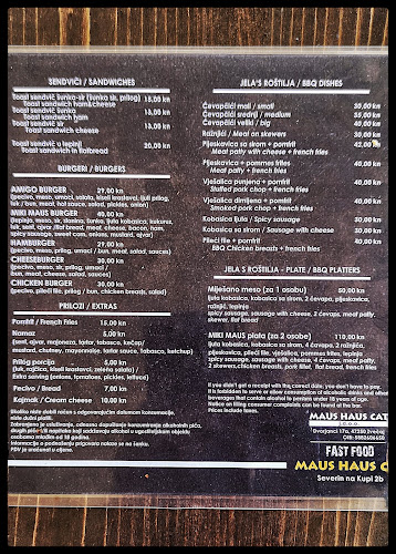 Maus Haus Cat - Gastronomija i ugostiteljstvo