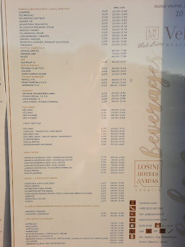 Veli Žal Restaurant - Mali Lošinj