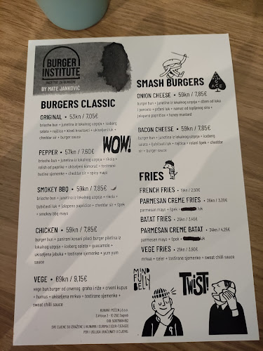 Opinii despre Burger Institute- Institut za burgere în Zagreb - Gastronomija i ugostiteljstvo