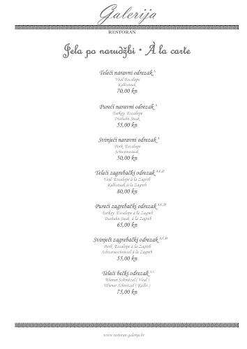 Comentarii opinii despre Restoran Galerija