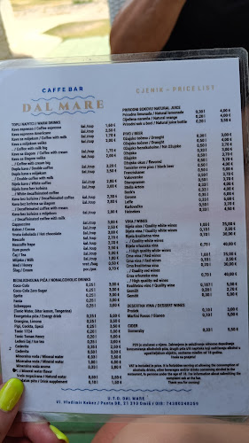 Cocktail bar "Dal Mare"