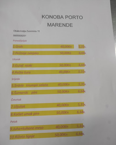 Konoba Porto Senj - Gastronomija i ugostiteljstvo