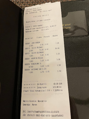 Opinii despre Pri staroj vuri în Samobor - Gastronomija i ugostiteljstvo