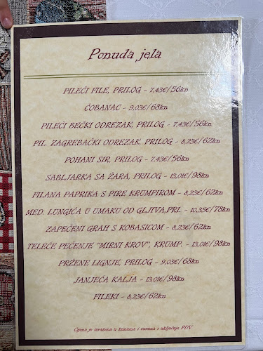 Opinii despre Pod mirnim krovom în Zagreb - Gastronomija i ugostiteljstvo