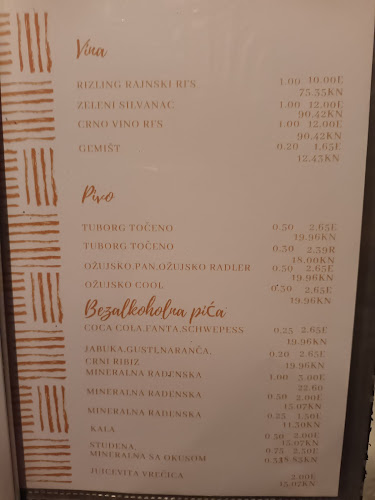 Gornjevinska klet - Gastronomija i ugostiteljstvo