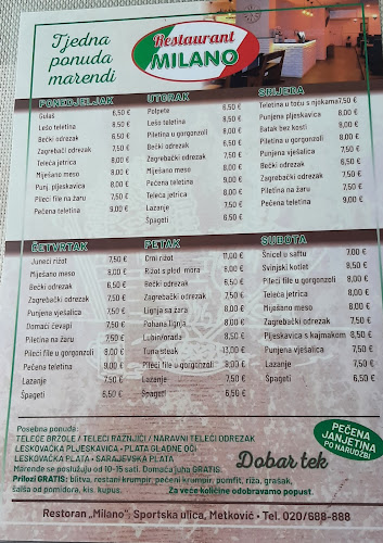 Opinii despre Pizzeria Milano în Metković - Gastronomija i ugostiteljstvo