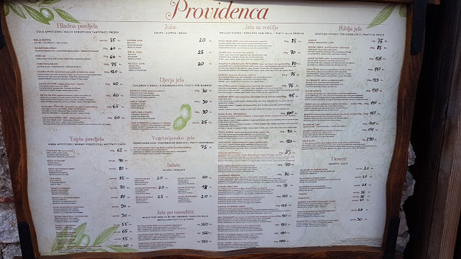 Restoran Providenca - Gastronomija i ugostiteljstvo