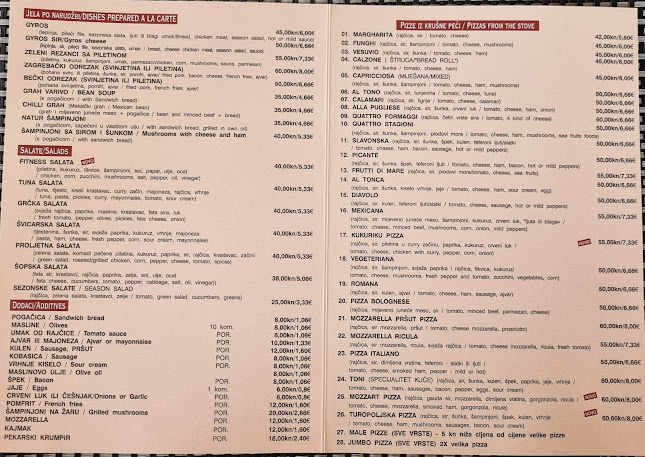 Opinii despre Pizzeria Toni în Zagreb - Gastronomija i ugostiteljstvo