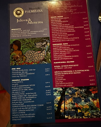 Ristorante Palmizana Meneghello - Gastronomija i ugostiteljstvo