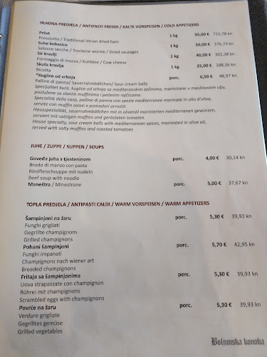 Opinii despre Boljunska Konoba în Boljun - Gastronomija i ugostiteljstvo