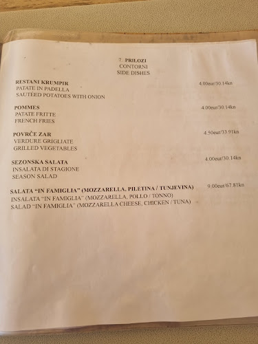 IN FAMIGLIA restaurant pizzeria