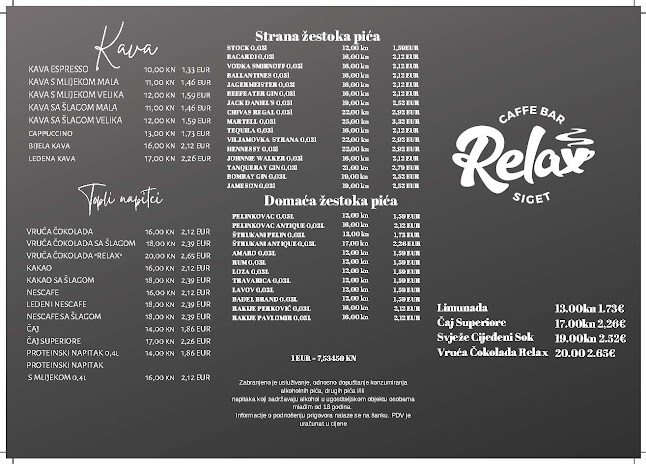 Opinii despre Caffe bar Relax în Zagreb - Gastronomija i ugostiteljstvo