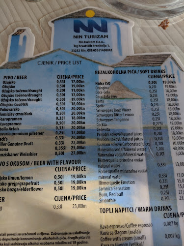 Beach bar Demos Nin -Ždrijac - Gastronomija i ugostiteljstvo