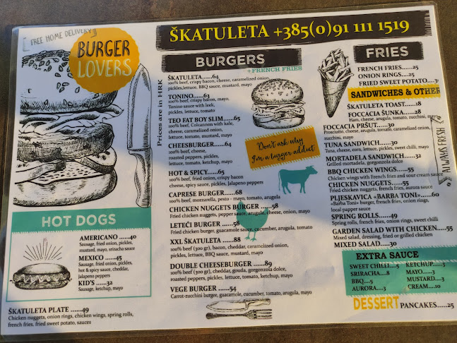 Skatuleta - Gastronomija i ugostiteljstvo