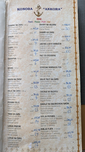 Konoba Ankora - Gastronomija i ugostiteljstvo