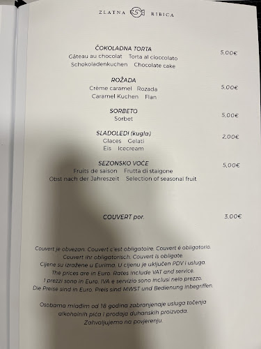 Zlatna ribica - Gastronomija i ugostiteljstvo